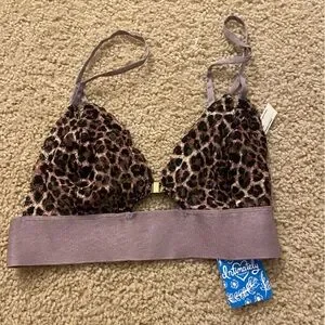 New Free People Leopard Print Bralette