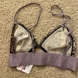 New Free People Leopard Print Bralette