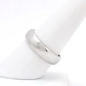 New Gun Metal Sterling Silver Court Thin Polished Classic 6mm Wedding Ring