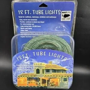 NEW Holiday Rope Lights CLEAR Tube Lights 18 Feet