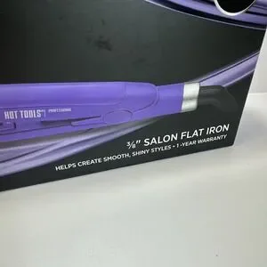 New HOT TOOLS Professional Stylist Preferred ✨3/8" Salon ✨Flat Iron Model UL7124
