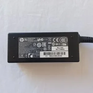 New HP AC/DC Laptop Adapter Blue Tip & Power Cord 45W 19.5V Rev A02 Total 9 Feet