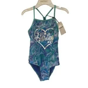 NEW Hurley One Piece Bathing Suit sz 7/8 Girl's Swimsuit NEW Hurley One Piece Bathing Suit sz 7/8 Girl's Swimsuit