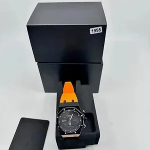 NEW In Box Casio G-Shock Ga-2100 Gen 5 Casioak Mod Orange Strap Mens OS