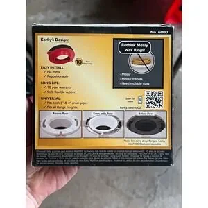 New In Box Korky 6000BP Universal Toilet WaxFree Seal With Hardware
