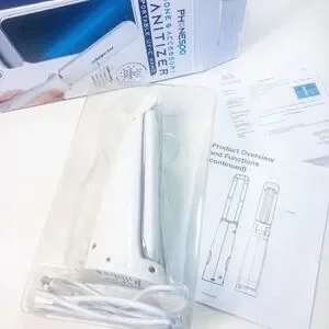 New In Box Phonespa Phone Sanitizer Portable UV-C Wand