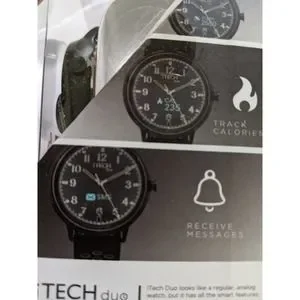 New ITech Duo Analog Smartwatch WATCH WRISTWATCH