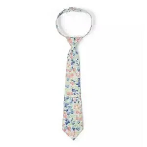 New Janie And Jack Boys White Ditsy Floral Tie Size 2-5