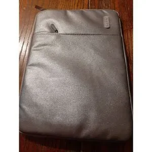 New KECC Silver 13" Computer Laptop Chrome Book Mac Tablet Canvas Padded Sleeve