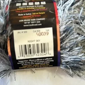 New Lion Brand Fun Fur Stripes Fun Fur Prints And Fun Fur Eyelash Yarn-4 Skeins