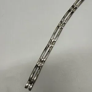 New Men’s Stainless Steel Bracelet. 8 3/4” . From Macy’s