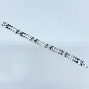 New Men’s Stainless steel Bracelet. 8 3/4” . From Macy’s