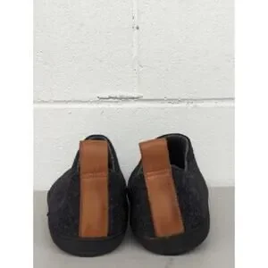 New Mens Huckberry Greys Wool Outdoor Slipper Sz8 Black Charcoal Slip On
