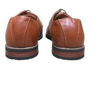 New MetroCharm Men’s 10 Brown Bucks Lace Up Shoes
