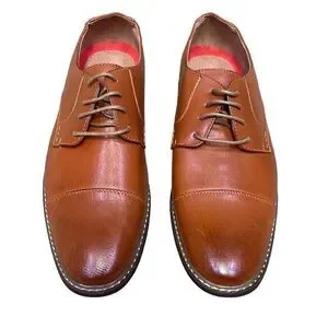 New MetroCharm Men’s 10 Brown Bucks Lace Up Shoes