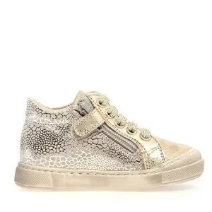 NEW NATURINO GIRL'S DORD ZIP SUEDE FASHION SHOES PLATINUM