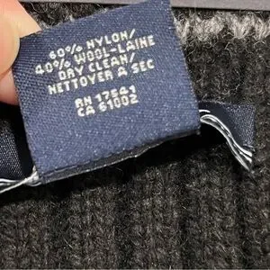 NEW Nautica Men’s Striped Wool Blend Scarf