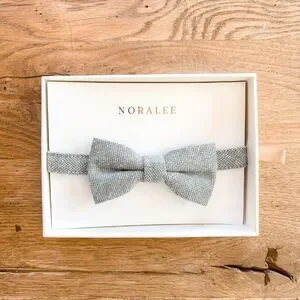 NEW Noralee Gray Little Boy Bow Tie