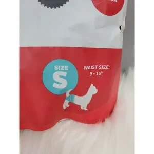 NEW OPEN PACK - 3 BLACK Pet Parents Washable Dog Diapers SMALL