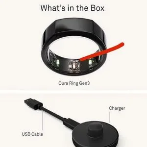 NEW Oura Ring Gen 3 Heritage Black Size 11 – Fitness Tracker Sleep & Heart Rate