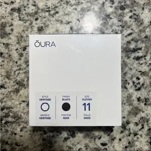 NEW Oura Ring Gen 3 Heritage Black Size 11 – Fitness Tracker Sleep & Heart Rate