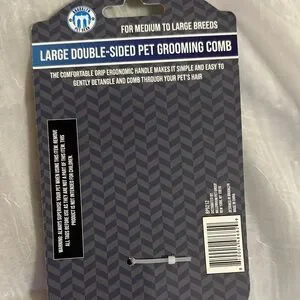 NEW Premium Double-Sided Medium To Large Dog Grooming Comb