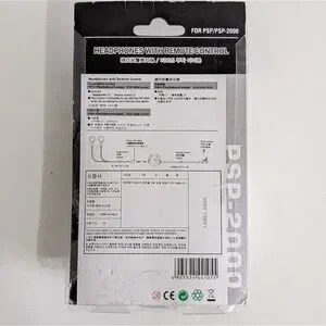 New Psp White Headset With remote Control For PSP 2000