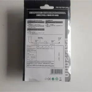 New Psp White Headset With remote Control For PSP 2000