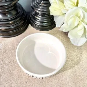 New Rae Dunn PURRFECT Ceramic Pet Bowl