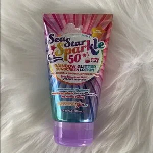 New Rainbow Glitter Sunscreen Lotion