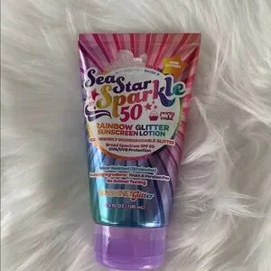 New Rainbow Glitter Sunscreen Lotion