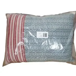 NEW Ralph Lauren Home Granby Teal Multi Decorative Pillow 15x20 Cotton $215