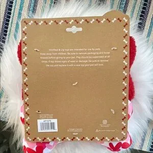New Red And Pink Dog Bone Toys “Ruff My Mom”