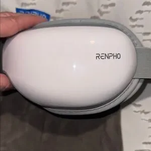 NEW Renpho Eye Massager Fatigue Relief Pressure Heath Bluetooth Music White Grey
