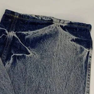 NEW REPRESENT R3 Baggy Distressed Jeans Blue/Cream Size 32 Streetwear Denim