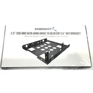 NEW Sabrent 2.5 SSD & SATA Hard Drive to Desktop 3.5 Bay Bracket Kit BK-HDDH