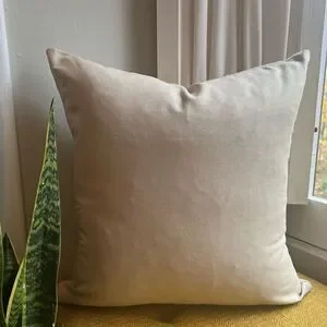 NEW Santa's Sleigh Embroidered Pillow Cover - Cozy Neutral Holiday Decor