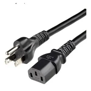 New Sealed In Box Amazon Basics Computer 3-Prong Power Cord Black 6ft / 1.8m