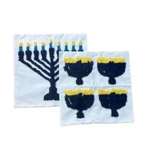 New Set of 2 Hanukkah pillow covers 17.5”