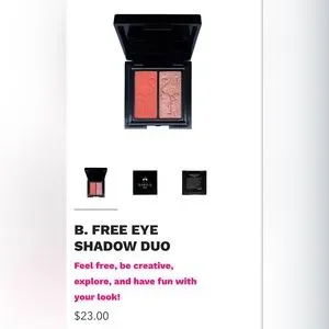 NEW Shaina B. Pink Gold Eyeshadow Duo In B. Free