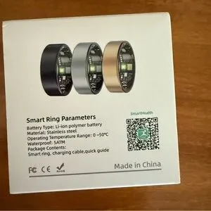 NEW Smart Fitness Ring Gold Heart Rate Sleep Tracker Step Tracker Size 7