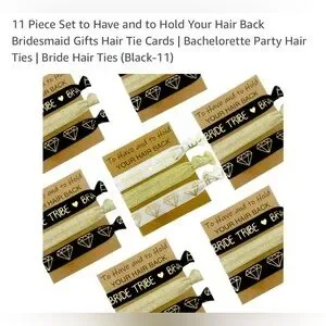 NEW Snogisa Hair Tie Set ‘To Have and to Hold Your Hair Back’ Bridesmaid
