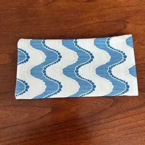 New Soft Canvas Glasses Case Pouch. Snap Closure. Soft interior