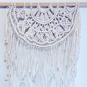 NEW Soul Embellish’s Handwoven Macrame Fiber Art Wall Tapestry~Modern Home Decor