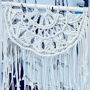 NEW Soul Embellish’s Handwoven Macrame Fiber Art Wall Tapestry~Modern Home Decor