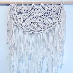 NEW Soul Embellish’s Handwoven Macrame Fiber Art Wall Tapestry~Modern Home Decor