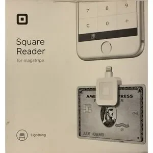 NEW Square - Magstripe Reader with Lightning Connector - Glossy White