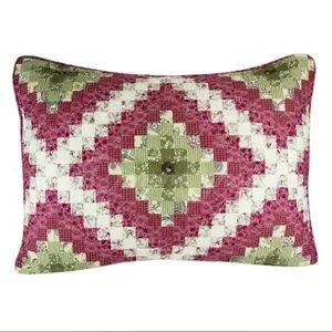 NEW Sweet Melon KING Size Printed Quilt Set Diamond Farmhouse Country