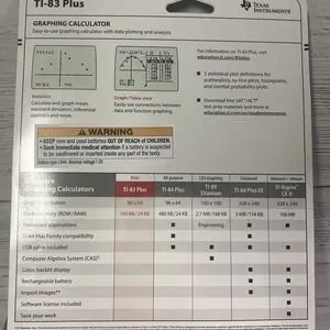 NEW TEXAS INSTRUMENTS TI-83 PLUS Graphing Calculator