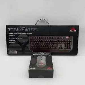 NEW The Terminator 40th Anniversary SKYNET Keyboard+Wired Gaming Mouse Set #639